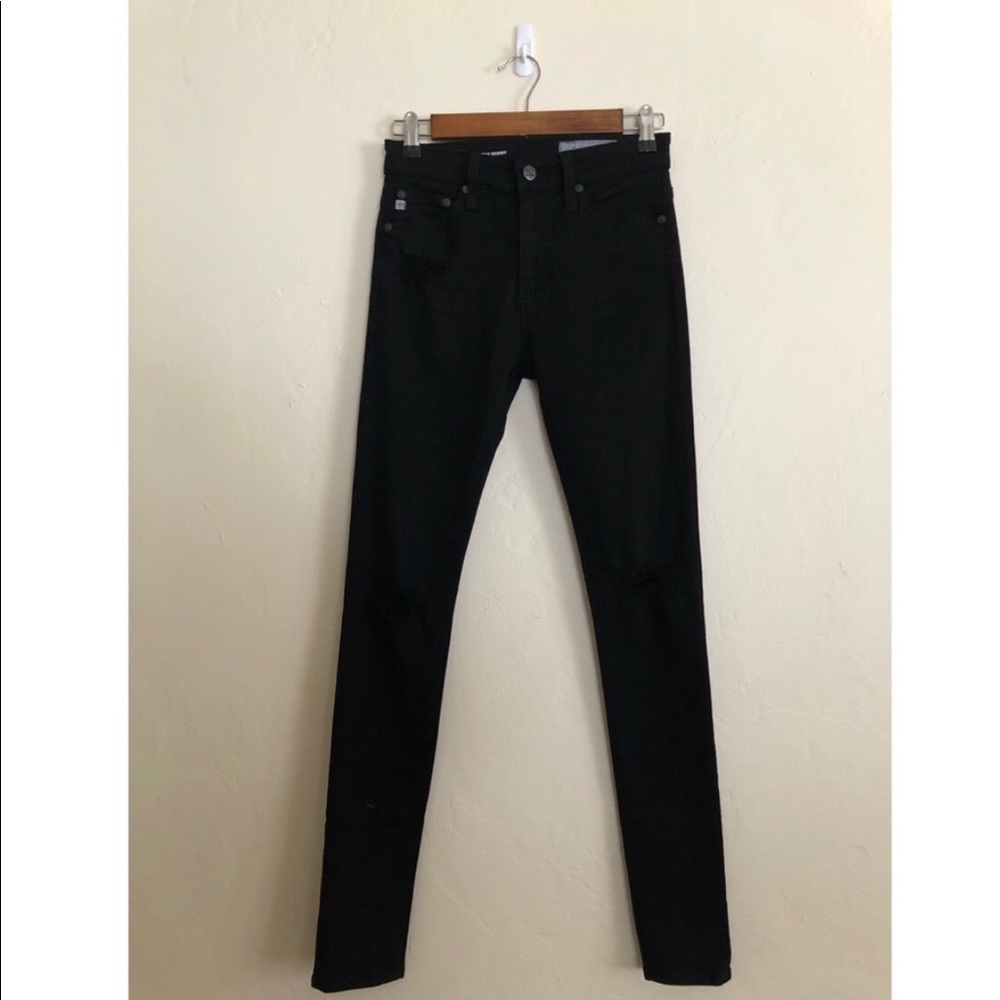 AG Adriano Goldschmied Black Farrah Skinny Jeans Size 24 NWOT